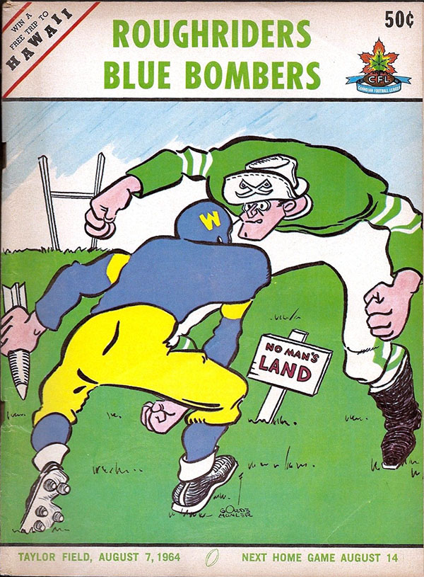 CFL Program: Saskatchewan Roughriders vs. Winnipeg Blue Bombers (August 7, 1964)