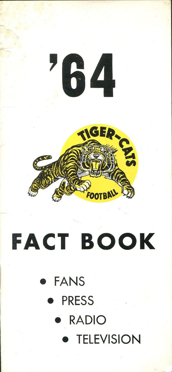 CFL Media Guide: Hamilton Tiger-Cats (1964)