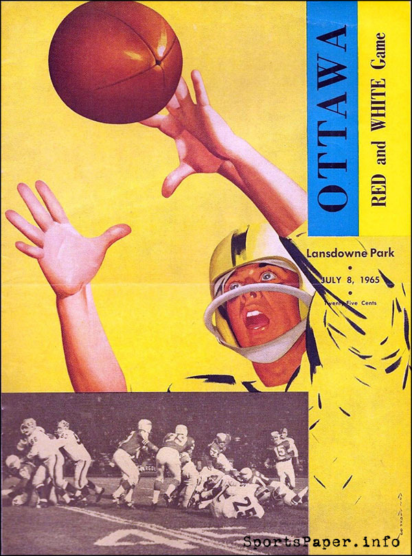 CFL Program: Ottawa Rough Riders Intrasquad Game (July 8, 1965)