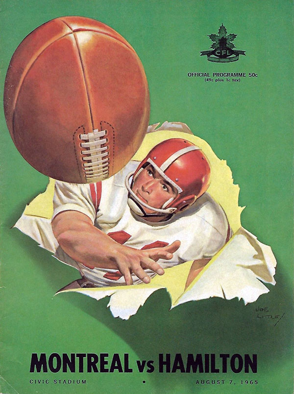 CFL Program: Hamilton Tiger-Cats vs. Montreal Alouettes (August 7, 1965)