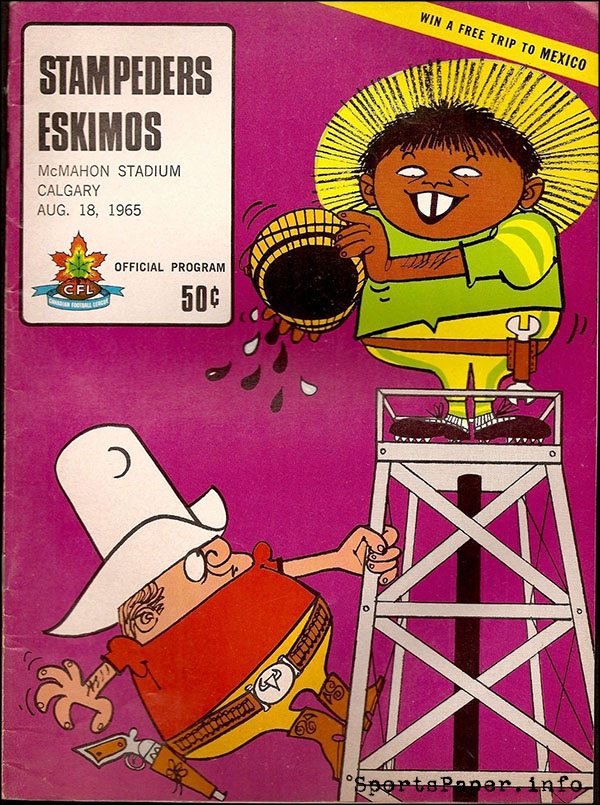 CFL Program: Calgary Stampeders vs. Edmonton Eskimos (August 18, 1965)