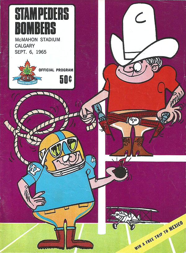 CFL Program: Calgary Stampeders vs. Winnipeg Blue Bombers (September 6, 1965)