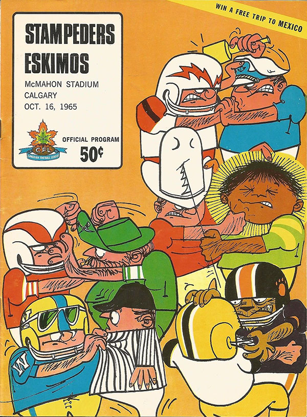 CFL Program: Calgary Stampeders vs. Edmonton Eskimos (October 16, 1965)