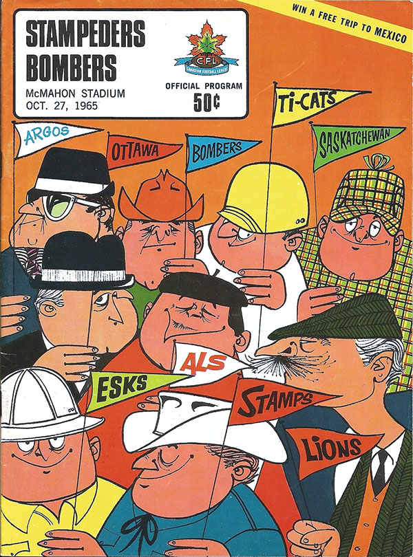 CFL Program: Calgary Stampeders vs. Winnipeg Blue Bombers (October 27, 1965)