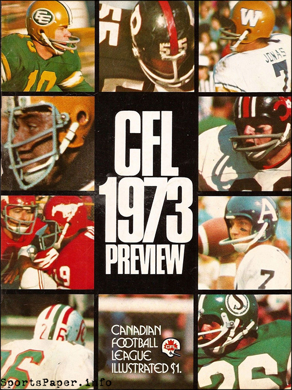 CFL Program: CFL Illustrated (1973 Preseason)