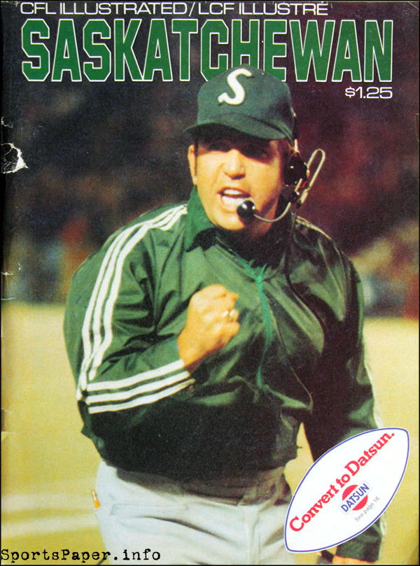 CFL Program: CFL Illustrated (Saskatchewan Roughriders)