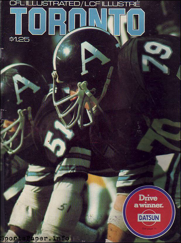 CFL Program: CFL Illustrated (Toronto Argonauts)