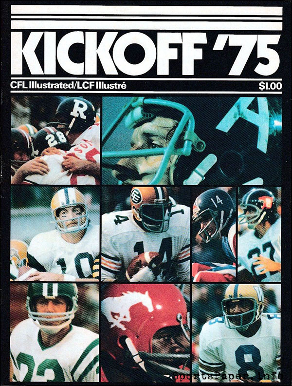 CFL Program: CFL Illustrated (1975 Preseason)