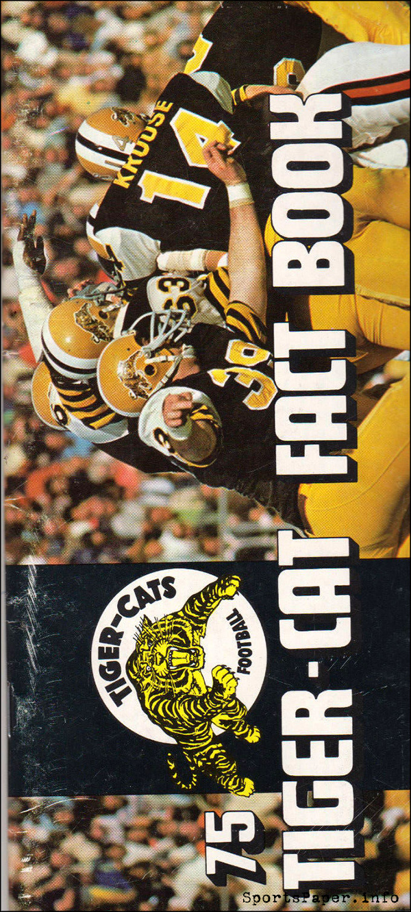 CFL Media Guide: Hamilton Tiger-Cats (1975)