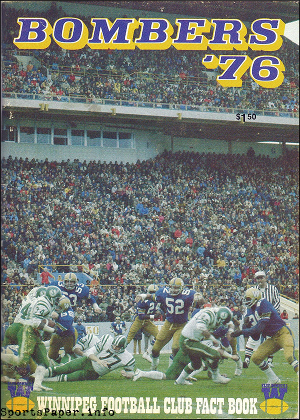 CFL Media Guide: Winnipeg Blue Bombers (1976)