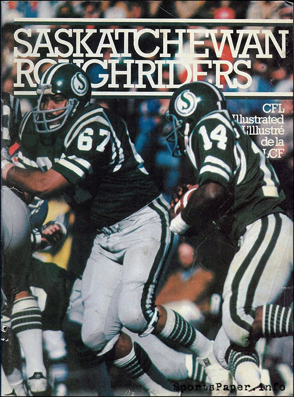 CFL Program: CFL Illustrated (Saskatchewan Roughriders)