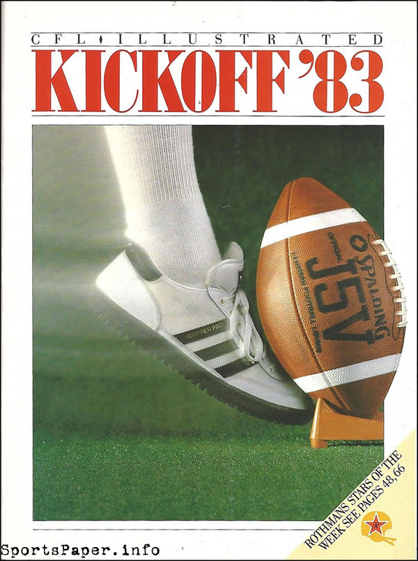 CFL Program: CFL Illustrated (1983 Preseason)