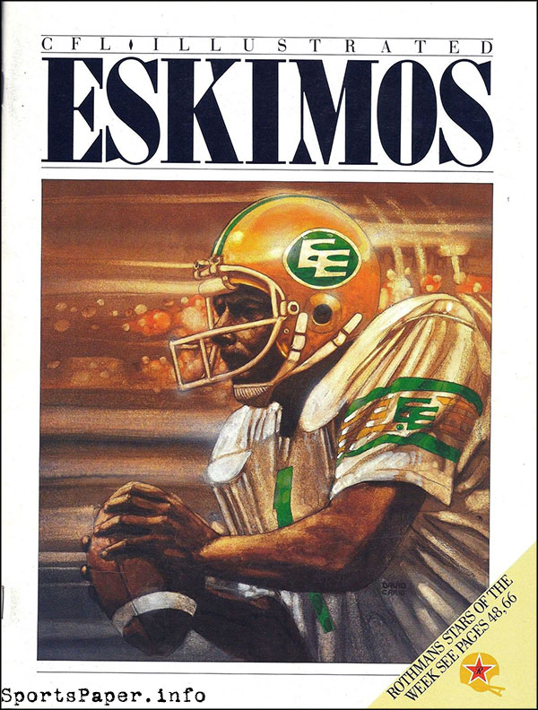 CFL Program: CFL Illustrated (Edmonton Eskimos)