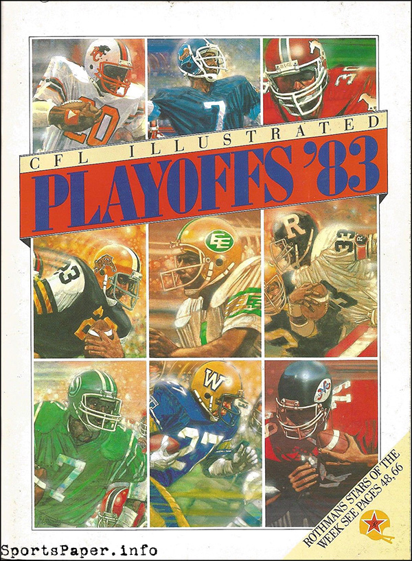 CFL Program: CFL Illustrated (1983 Postseason)