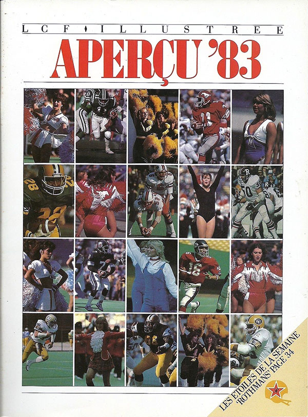 CFL Program: CFL Illustrated (1983 Preseason)