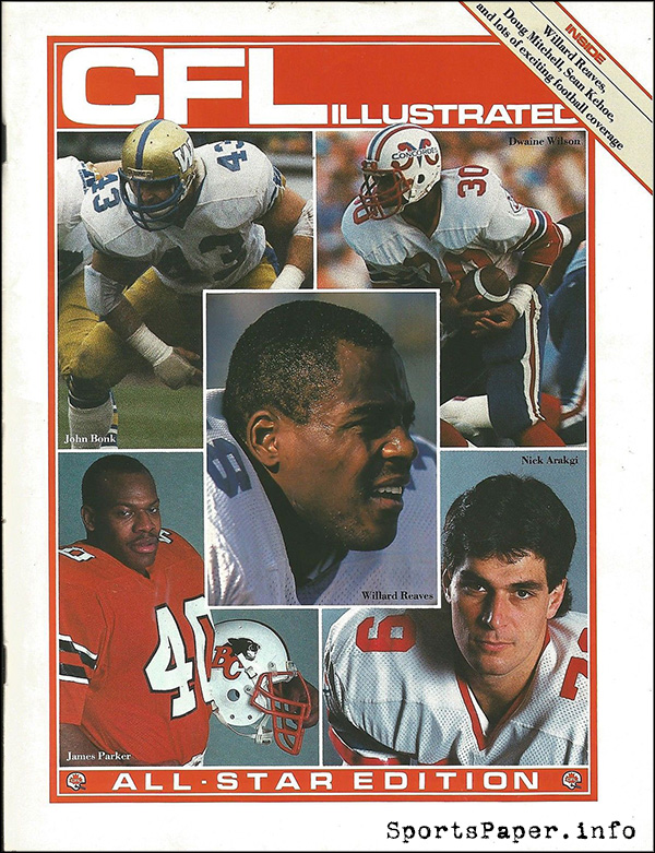 CFL Program: CFL Illustrated (1985 Preseason)