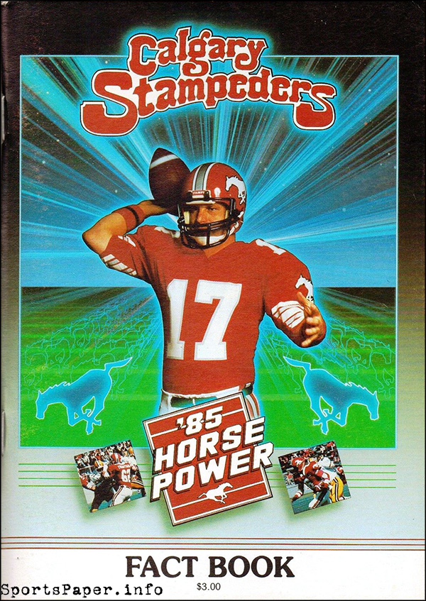 CFL Media Guide: Calgary Stampeders (1985)