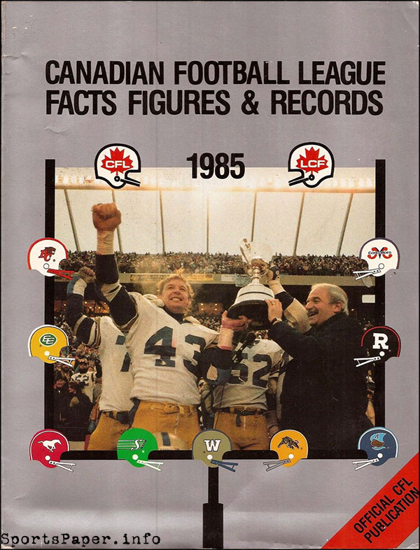 CFL Media Guide (1985)