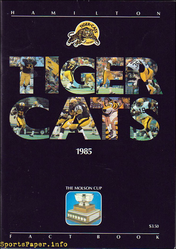 CFL Media Guide: Hamilton Tiger-Cats (1985)