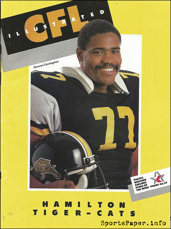 CFL Program: CFL Illustrated (Hamilton Tiger-Cats)