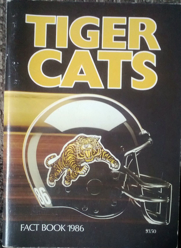 CFL Media Guide: Hamilton Tiger-Cats (1986)