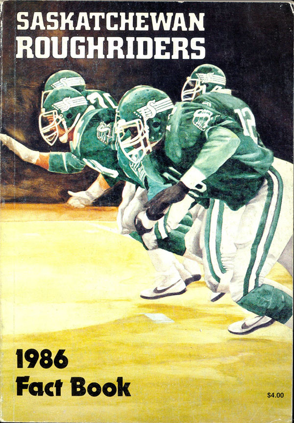 CFL Media Guide: Saskatchewan Roughriders (1986)