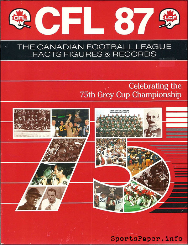 CFL Media Guide (1987)