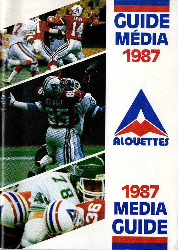 CFL Media Guide: Montreal Alouettes (1987)