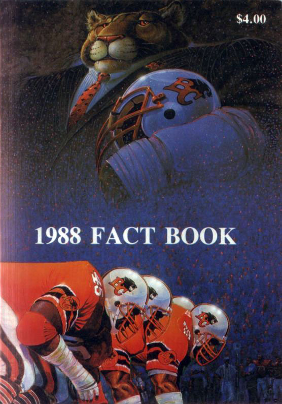 CFL Media Guide: BC Lions (1988)