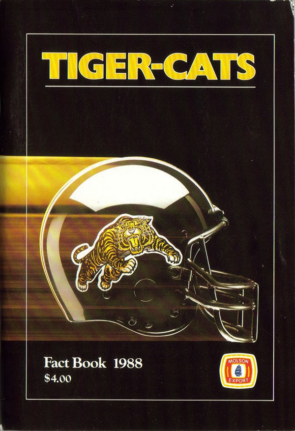 CFL Media Guide: Hamilton Tiger-Cats (1988)