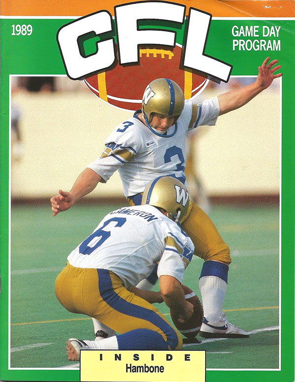 CFL Program: CFL Illustrated (Winnipeg Blue Bombers)