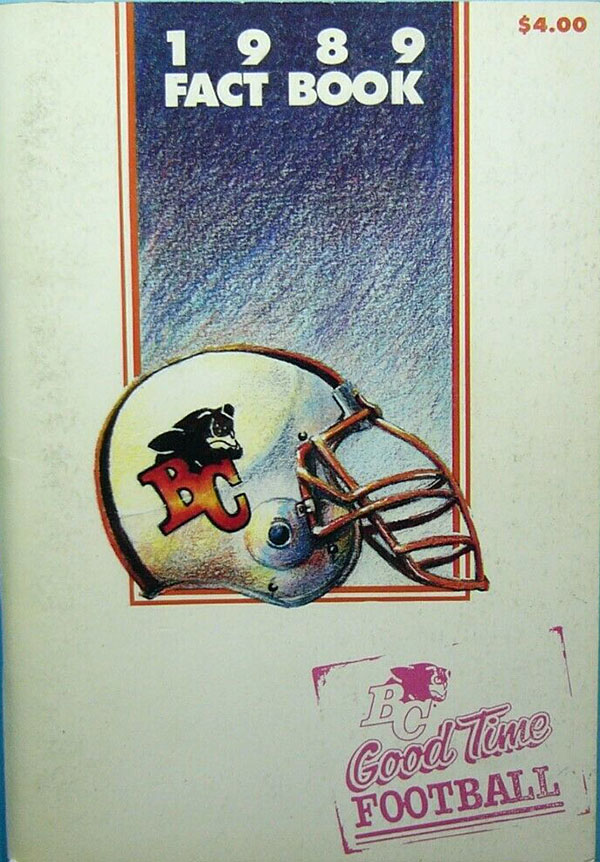 CFL Media Guide: BC Lions (1989)