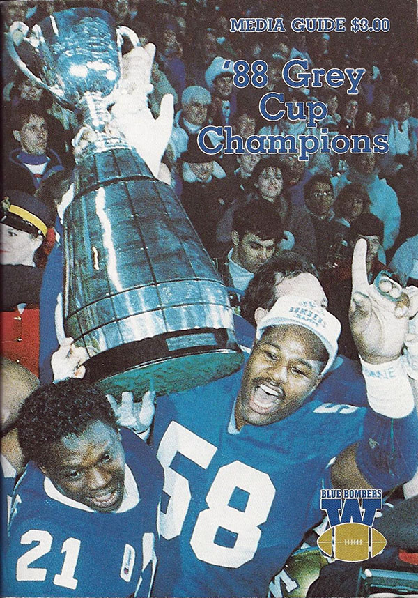 CFL Media Guide: Winnipeg Blue Bombers (1989)