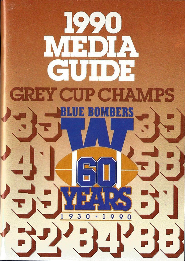 CFL Media Guide: Winnipeg Blue Bombers (1990)