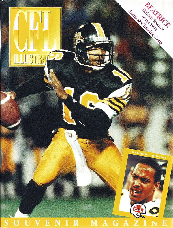 CFL Program: CFL Illustrated (Hamilton Tiger-Cats)