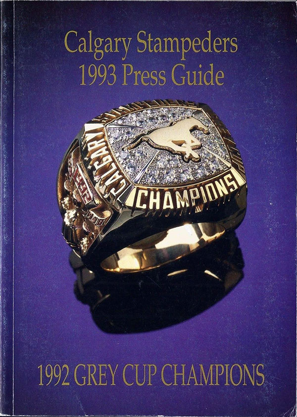 CFL Media Guide: Calgary Stampeders (1993)