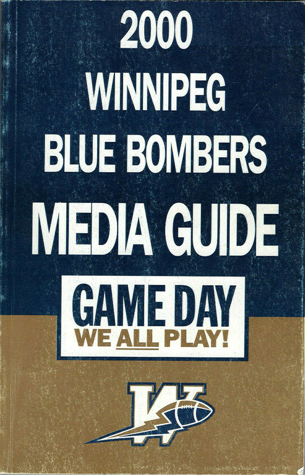 CFL Media Guide: Winnipeg Blue Bombers (2000)