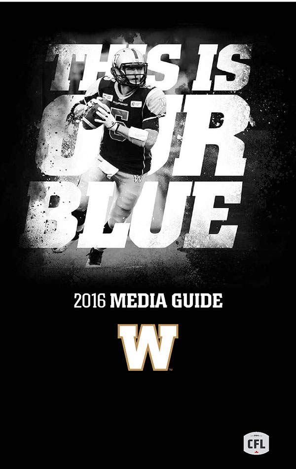 CFL Media Guide: Winnipeg Blue Bombers (2016)