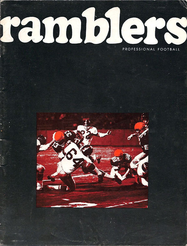 CoFL Game Program: Orange County Ramblers (1968)