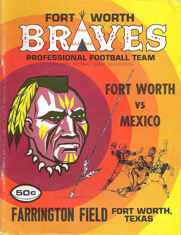 CoFL Game Program: Fort Worth Braves vs. Mexico Golden Aztecs (September 9, 1969)