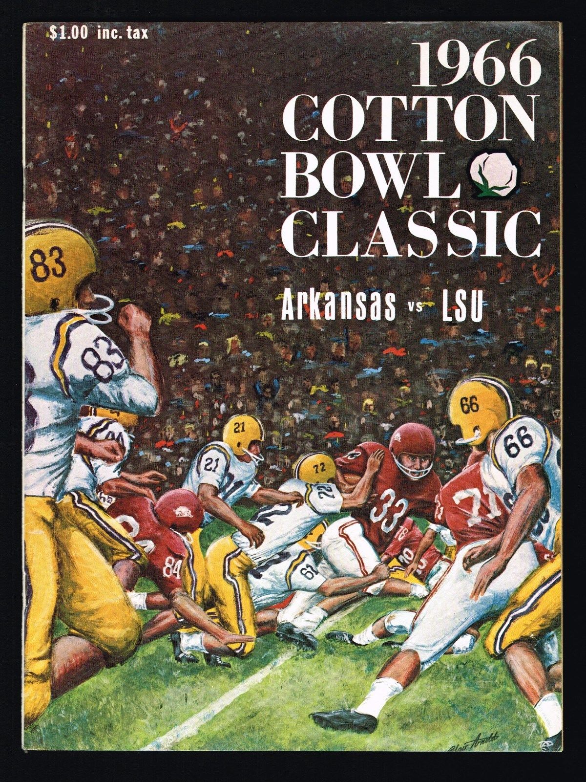 NCAA Bowl Game Program: 1966 Cotton Bowl