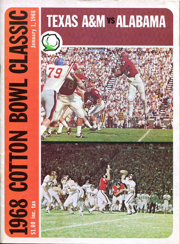 NCAA Bowl Game Program: 1968 Cotton Bowl