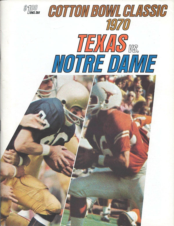 NCAA Bowl Game Program: 1970 Cotton Bowl