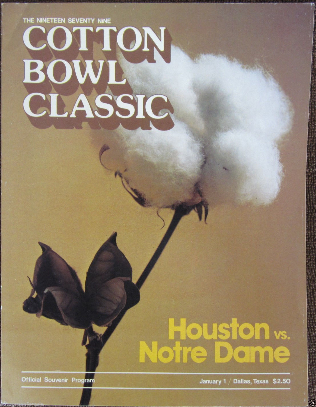 NCAA Bowl Game Program: 1979 Cotton Bowl