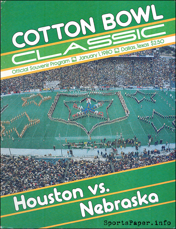 NCAA Bowl Game Program: 1980 Cotton Bowl