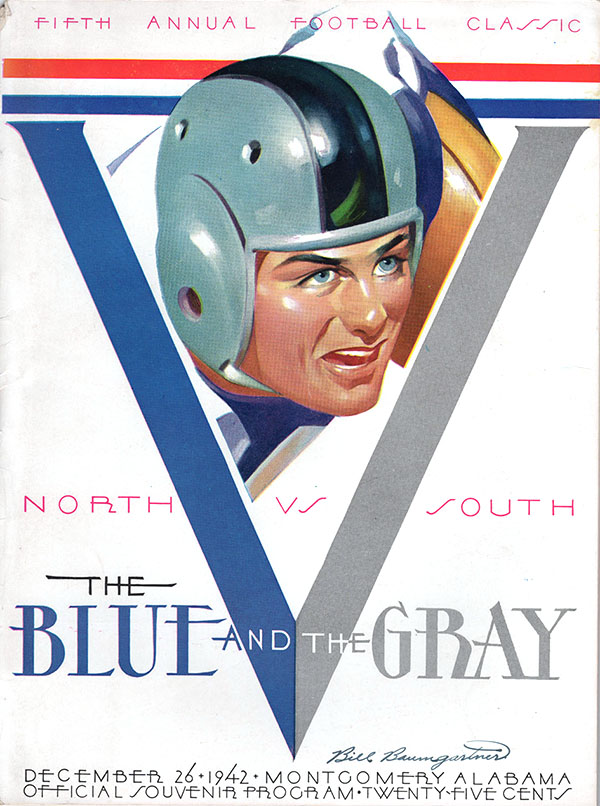 NCAA Bowl Game Program: 1942 Blue-Gray Classic