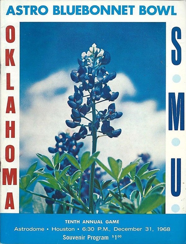 NCAA Bowl Game Program: 1968 Astro-Bluebonnet Bowl