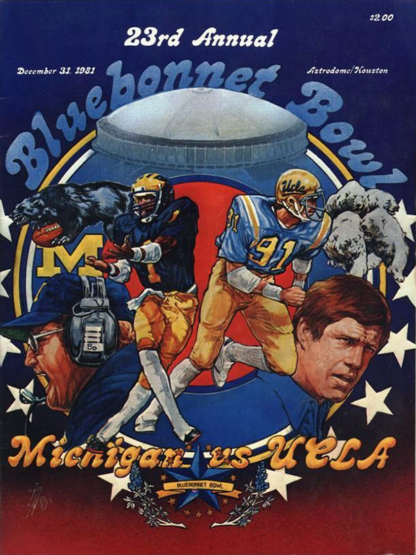 NCAA Bowl Game Program: 1981 Astro-Bluebonnet Bowl