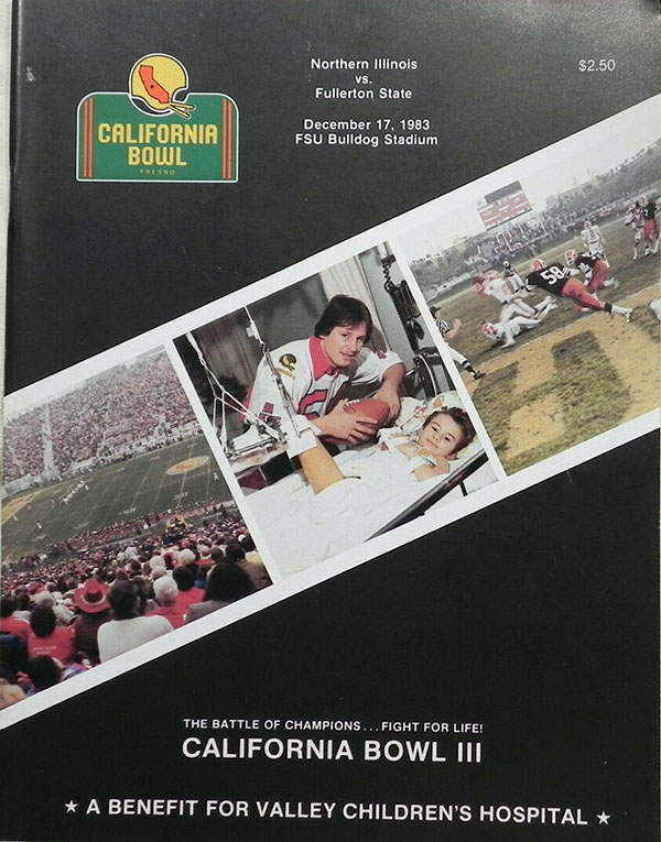 NCAA Bowl Game Program: 1983 California Bowl (Northern Illinois Huskies vs. Cal State Fullerton Titans)