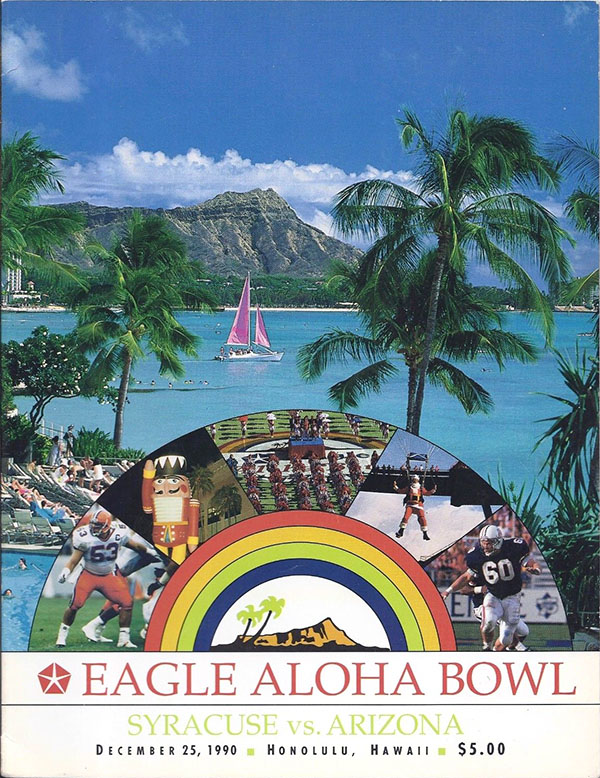 NCAA Bowl Game Program: 1990 Aloha Bowl (Syracuse Orangemen vs. Arizona Wildcats)